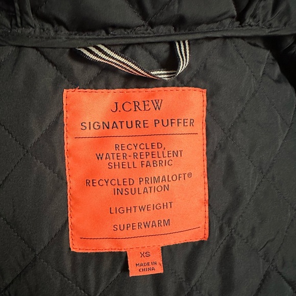 J.Crew Navy Quilted Field Jacket Size XS Like New - Picture 8 of 11
